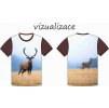 jelen s laní vizualizace pánské a dětské tričko