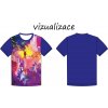 Barvy pánské tričko vizualizace