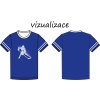 Hokejista pánské tričko vizualizace