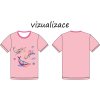 Duhové velryby dětské triko vizualizace