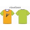 papoušek vizualizace dětské tričko