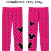 KALHOTY VERY EASY SLIM I NORMAL UŠITÉ VIZUALIZACE Mickey růžový