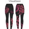 vizualizace sukně k legínám ušitá květinový ornament