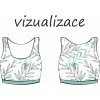 vizualizace dámská podprsenka ušité