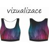 vizualizace dámská podprsenka ušité arevné čáry