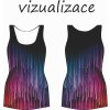 vizualizace dámské tílko barevné čáry