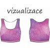 vizualizace dámská podprsenka ušité