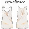 vizualizace dámské tílko Zlaté vlny