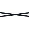 Keprový proužek - Tkaloun černý 1 cm
