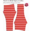 Panel na dětské legíny -  Pletený vzor na červené