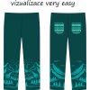 KALHOTY VERY EASY SLIM I NORMAL UŠITÉ VIZUALIZACE Pletený vzor zelený