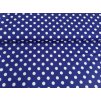 Puntíky bílé 1,2cm na královsky modré