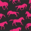 Neon růžoví koně na černé
