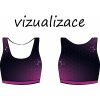 vizualizace dámská podprsenka ušité
