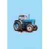 Dětský panel - Modrý traktor 50x70