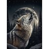 Dětský panel - Vyjící vlk 50x70