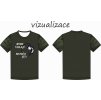 vizualizace pánské a dětské tričko