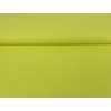 Bavlněný úplet s elastanem Žlutý neon 200g/m2