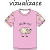 vizualizace tričko RŮŽOVÁ