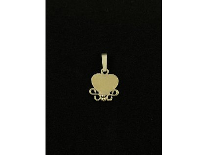 Zlatý přívěsek srdce