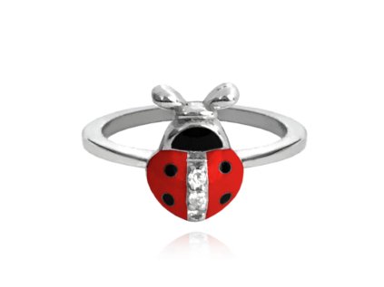 Stříbrný prsten BERUŠKA vykládaná zirkony vel. 50