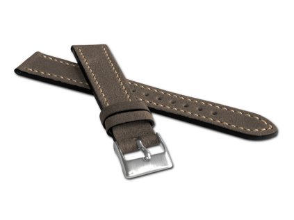 LAVVU Tmavě hnědý řemínek RETRO z luxusní kuže Top Grain - 24