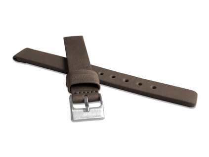 LAVVU Tmavě hnědý hladký řemínek PLAIN z luxusní kůže Top Grain - 10