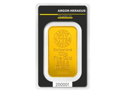 100g gold bar argor heraeus minted 1