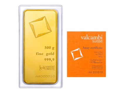 Valcambi zlatý slitek 500 g