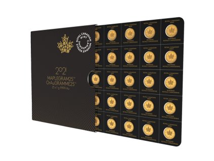 Royal Canadian Mint zlaté mince MapleGram 25 x 1 g