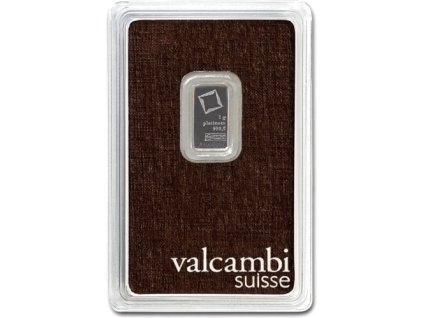 1 g platinum bar valcambi