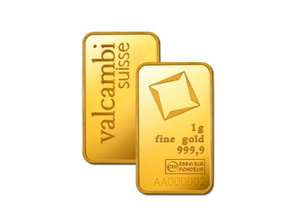 Valcambi zlatý slitek 1 g
