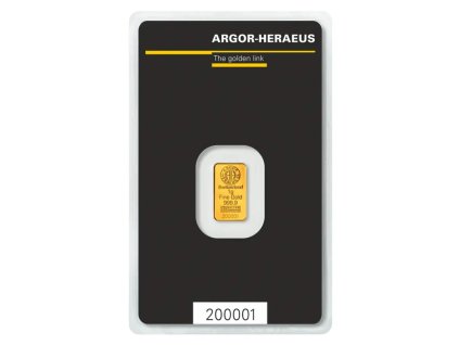 1g gold bar argor heraeus 1