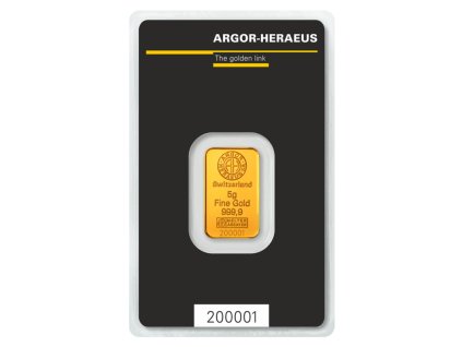 Argor-Heraeus zlatý slitek  5g