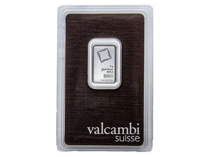 Valcambi investiční platinový slitek 5g