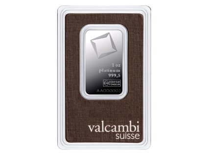 1 oz platinum bar valcambi 1