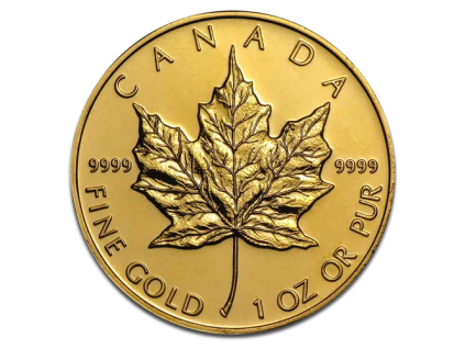 1 oz maple leaf gold mixed years 1