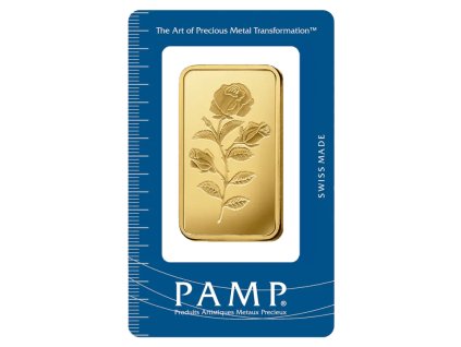 100g gold bar pamp rose 1