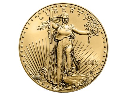 Zlatá investiční mince American Eagle (Americký orel) 1/2 Oz 2025