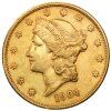4236 20 dollar double eagle liberty head gold 1850 1907