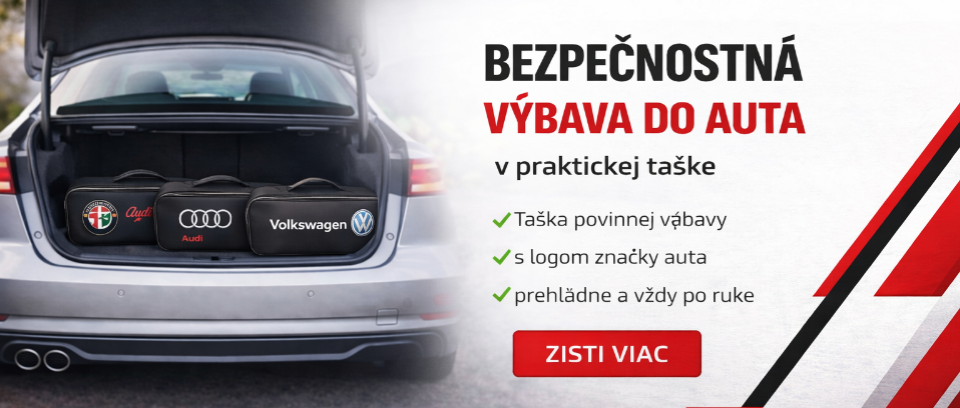 Tašky povinnej výbavy s logom značky