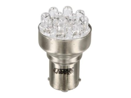 LED žiarovka, 11 LED, oranžová, P21W