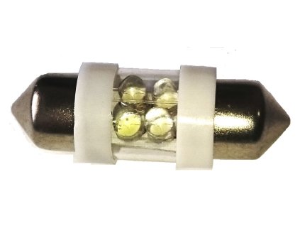 LED žiarovka FESTON FS183W biela 6LED - 10x31, C5-10W 12V 2ks