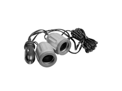 Zástrčka zapaľovača - rozdvojka 12 / 24 V s 2,5m káblom