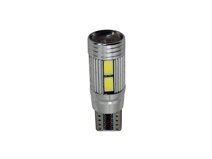 HYPER LED T10 W2,1 x 9,5 D 10 SMD x 3chips 12V  biela 2ks s odporom