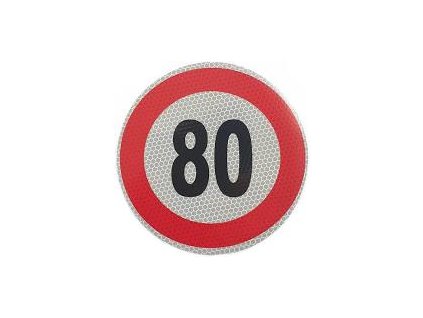 Samolepka reflexná 80 km