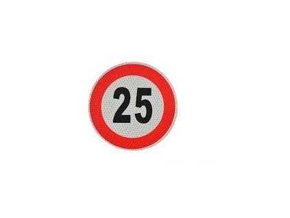 Samolepka reflexná 25 km