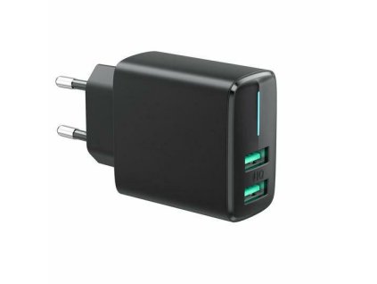 Dvojitá USB nabíjačka do zásuvky - 2x USB-A rýchle nabíjanie