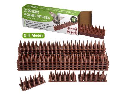 Plastové hroty proti holubom hnedé
