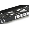 Detail 3D loga MAZDA na držiaku ŠPZ